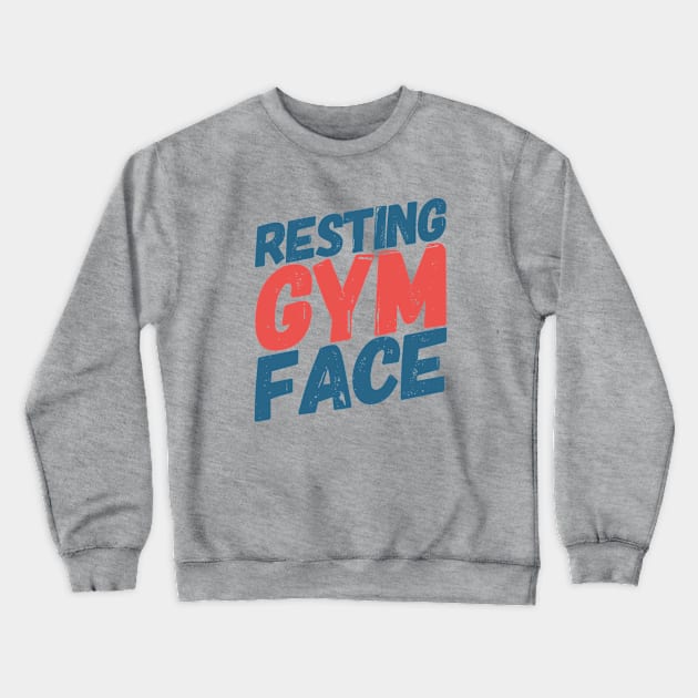 Resting Gym Face Crewneck Sweatshirt by HolisticFabric